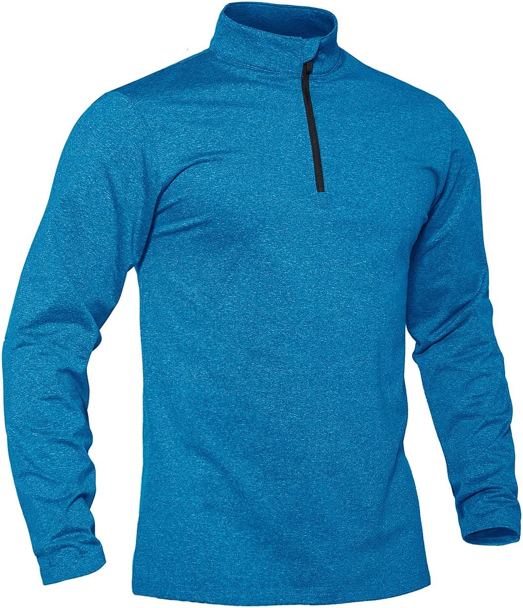TACVASEN Men's Quarter Zip Pullover for Active Sportswear