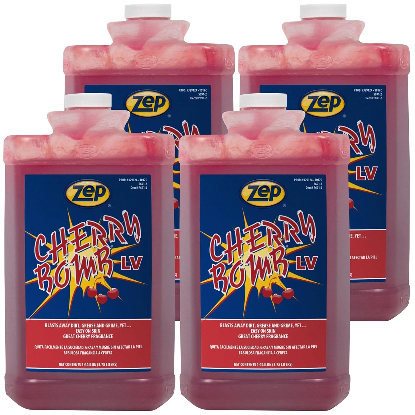 Zep Cherry Bomb LV Industrial Hand Cleaner - Heavy-Duty Gel