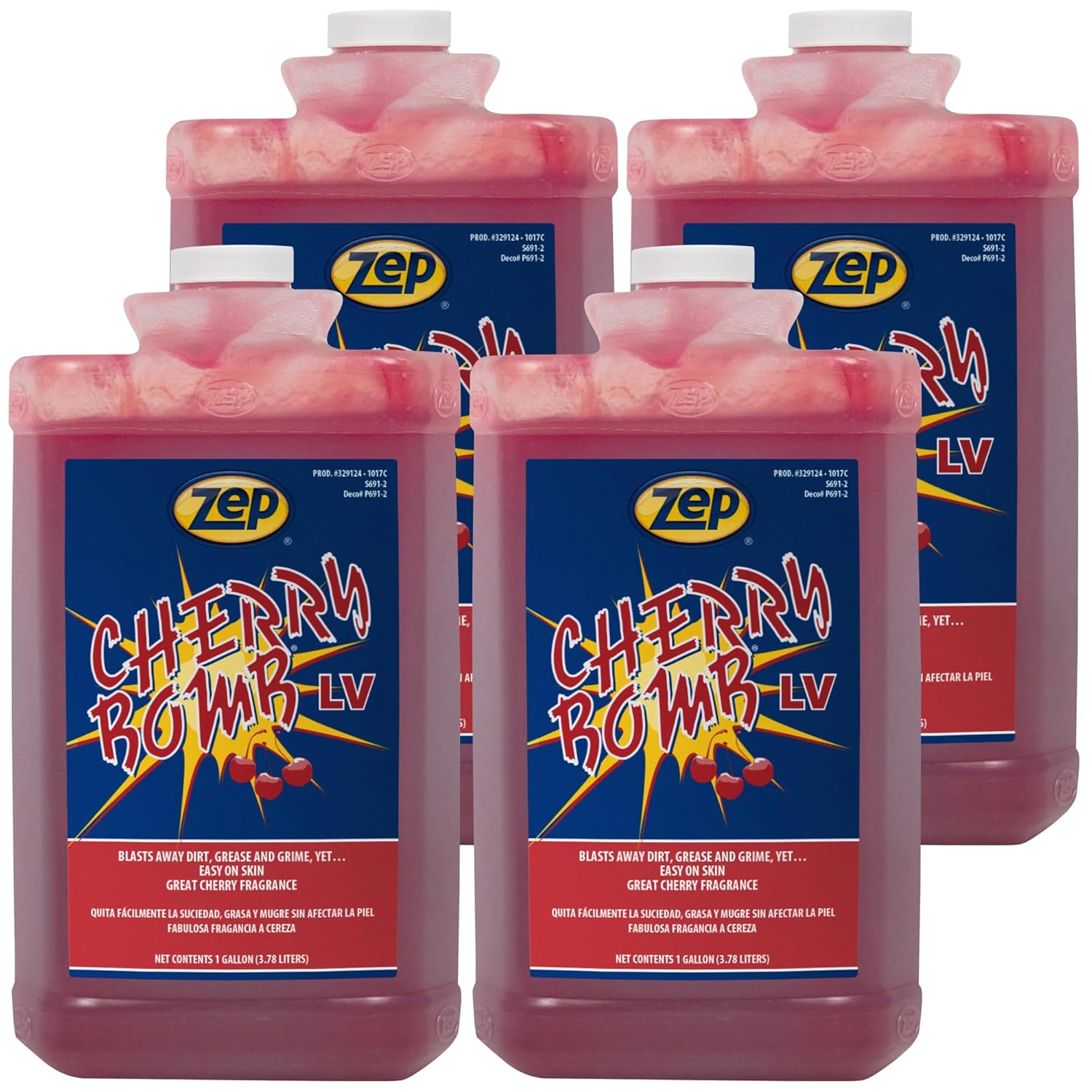 Zep Cherry Bomb LV Industrial Hand Cleaner - Heavy-Duty Gel
