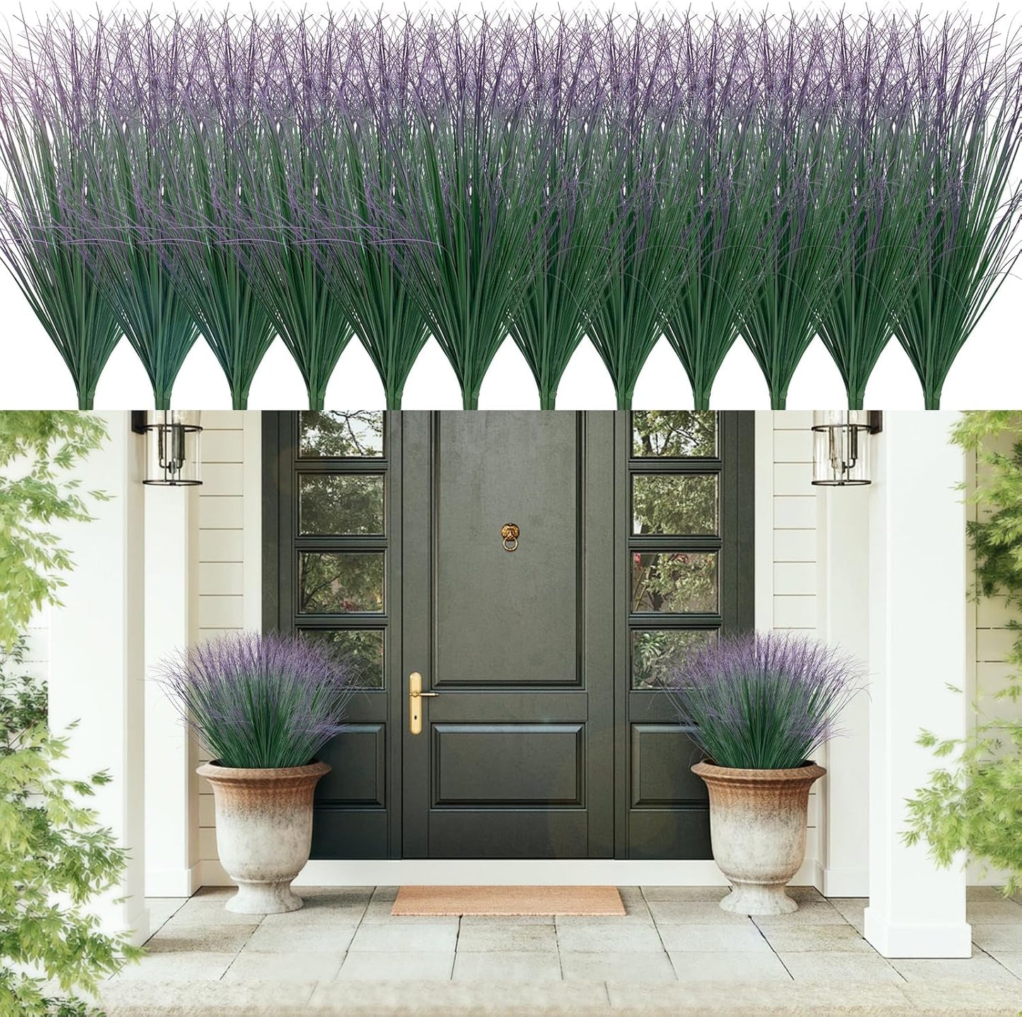 48Pcs Artificial Grass Plants for Stunning Indoor and Outdoor Decor