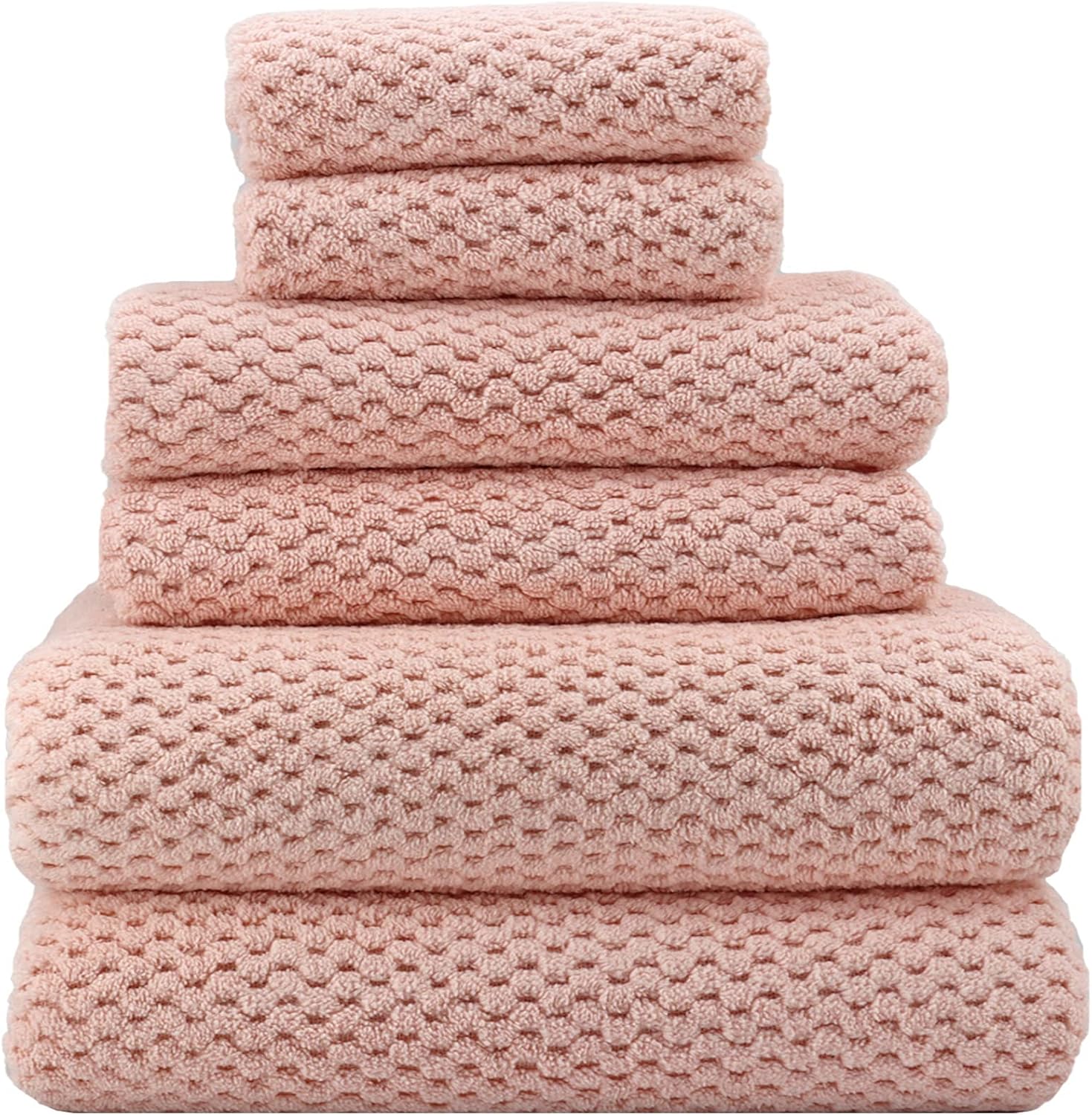 Extra Large Bath Towels Set of 6 Quick Dry Microfiber Towels