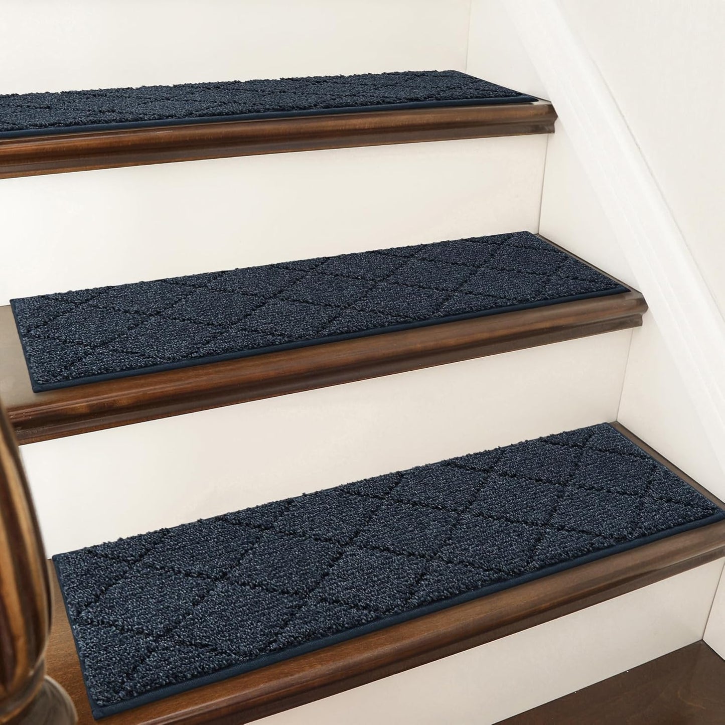Non-Slip Carpet Stair Treads for Wooden Steps - 7pc Set