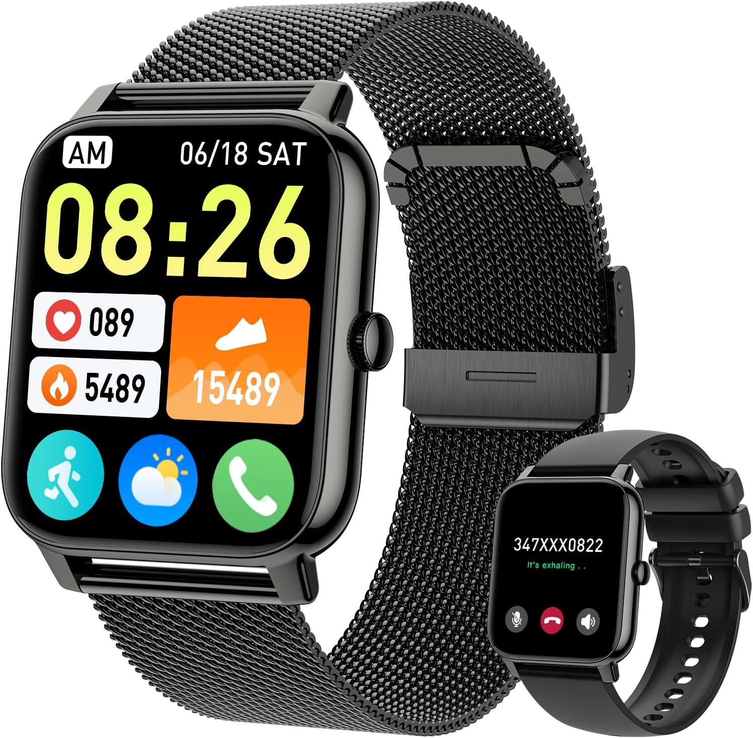 Smart Watch for Men Fitness Tracker with Heart Rate Monitor