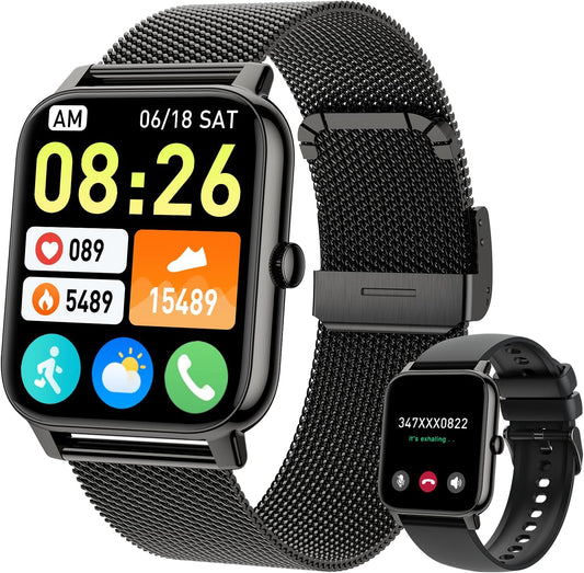 Smart Watch for Men Fitness Tracker with Heart Rate Monitor