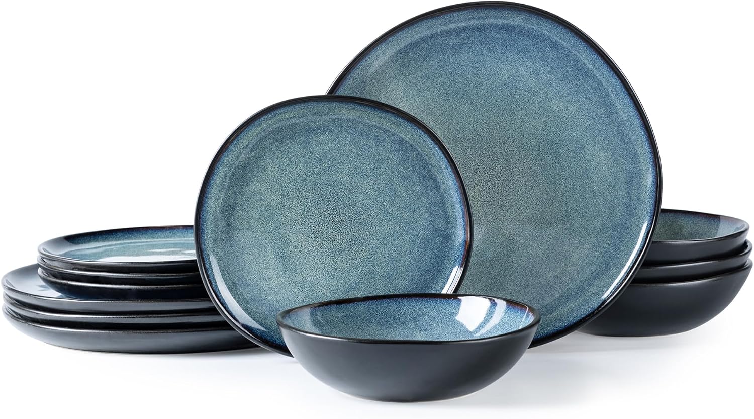 AmorArc Ceramic Dinnerware Set: Unique Handmade Plates & Bowls