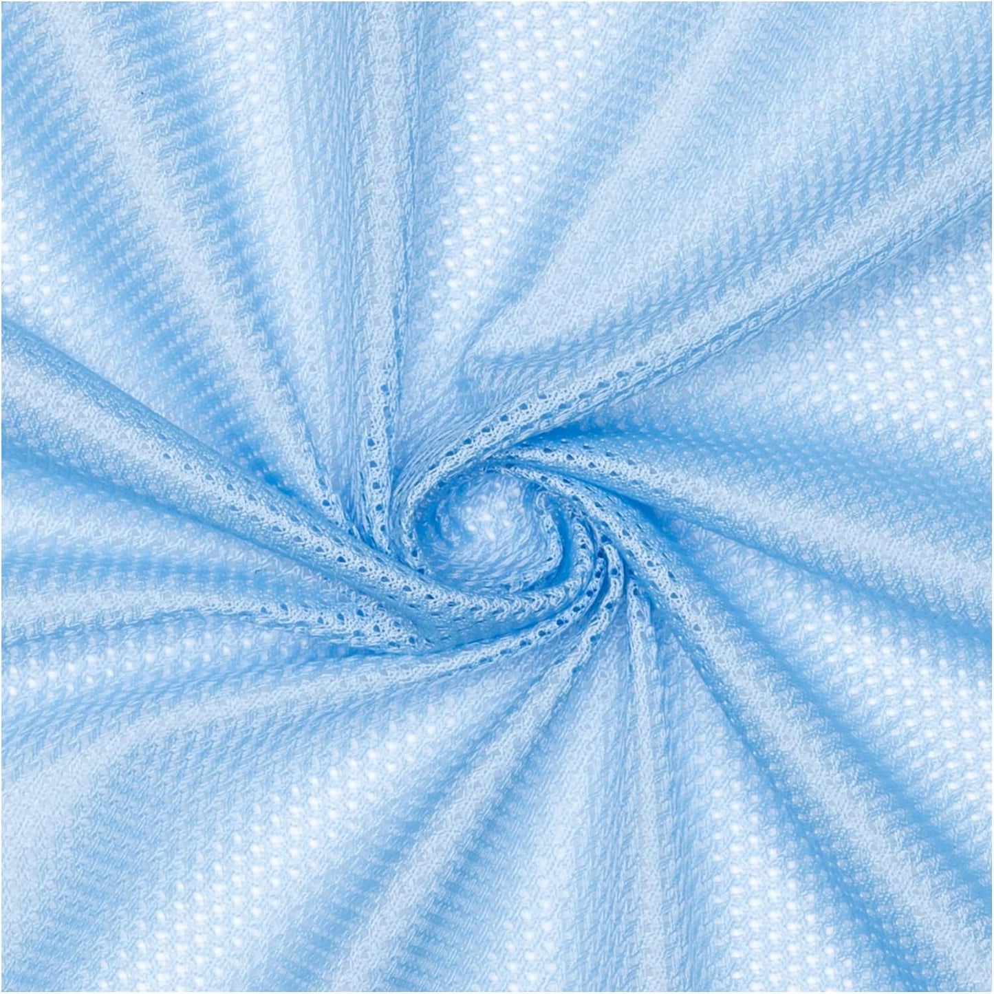 Pico Textiles Sky Blue Polyester Micro Mesh Jersey Fabric Bolt