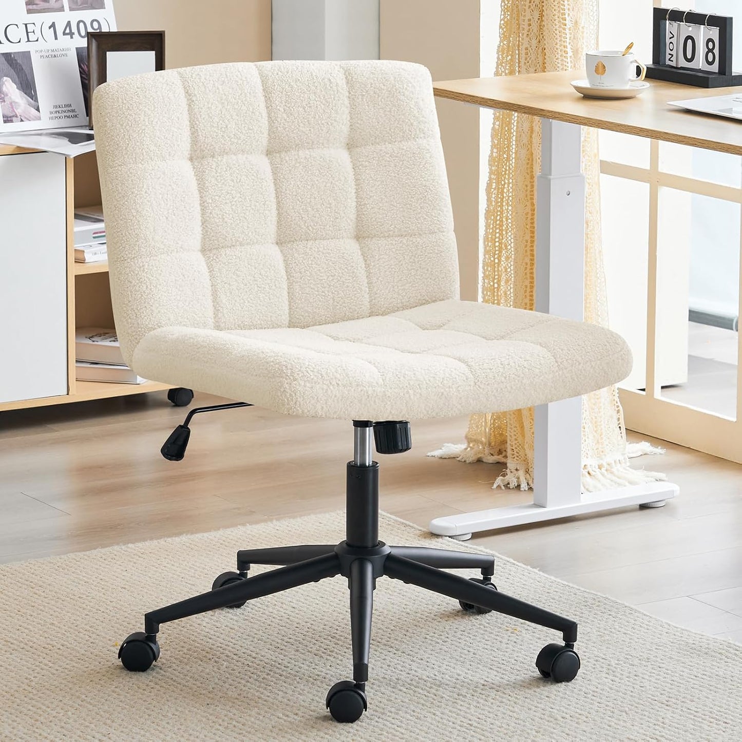 Furnimart Swivel Office Chair - Height Adjustable, Comfy Seat