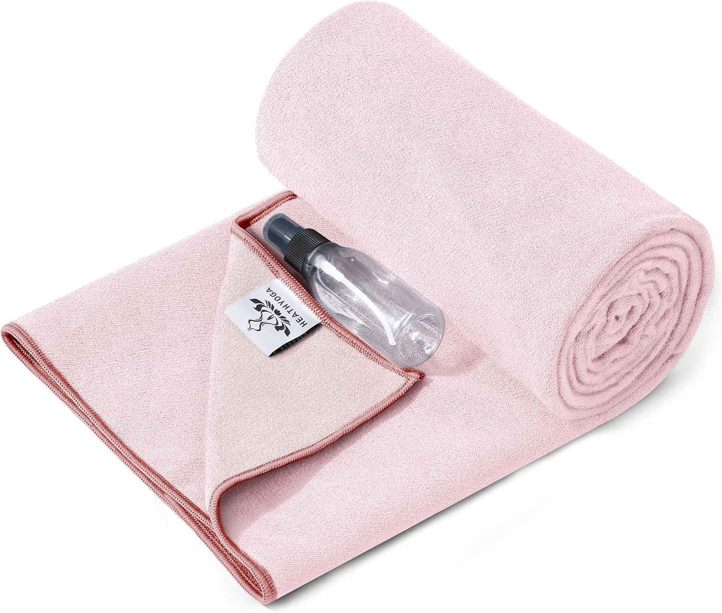 Non Slip Hot Yoga Towel Set - Silicone Grip, Spray Bottle - 72X26