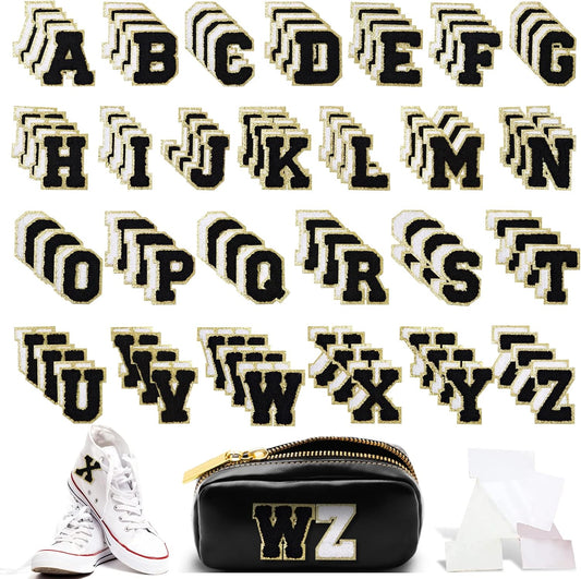 Chenille Letter Patches by yeload - 156 Self-Adhesive Pieces