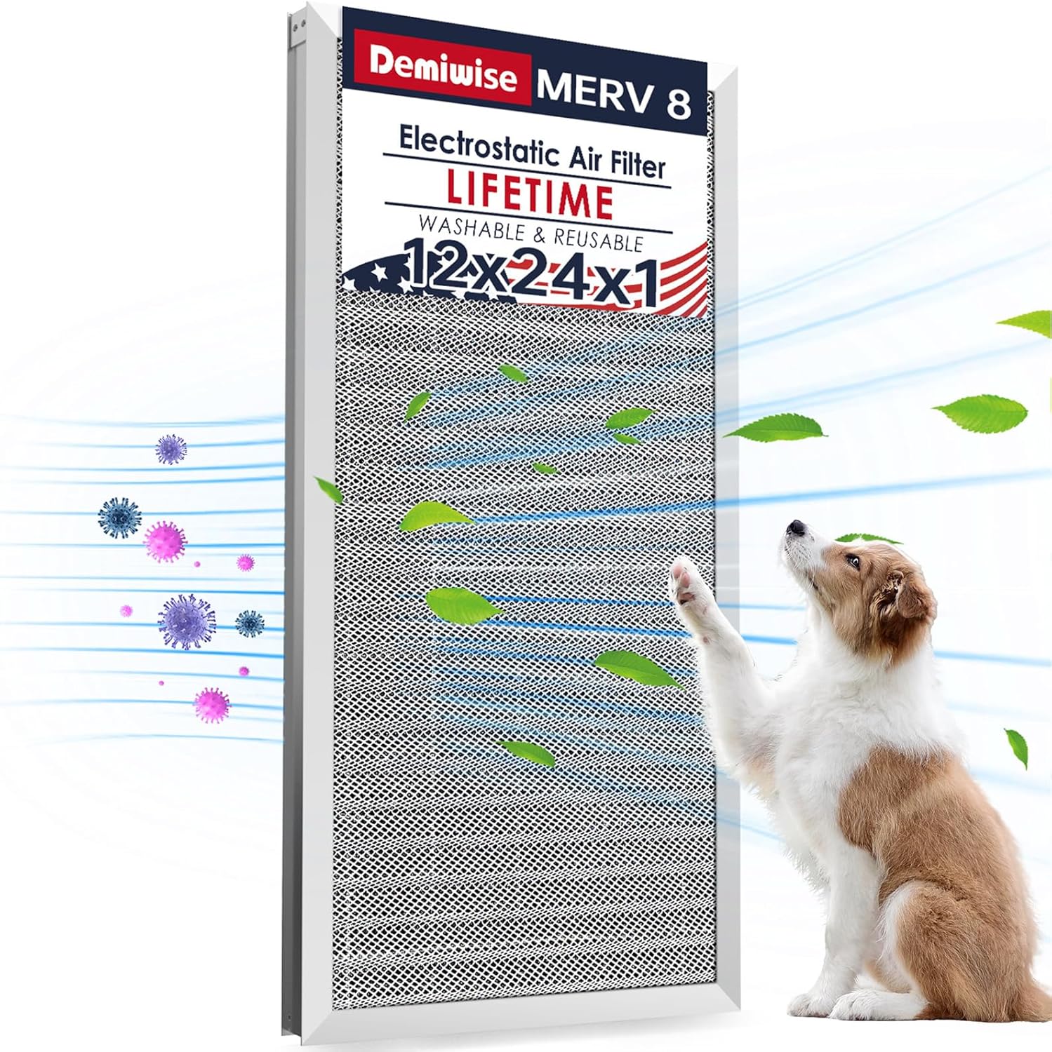 12x24x1 Electrostatic Air Filter for Cleaner Air and Efficiency