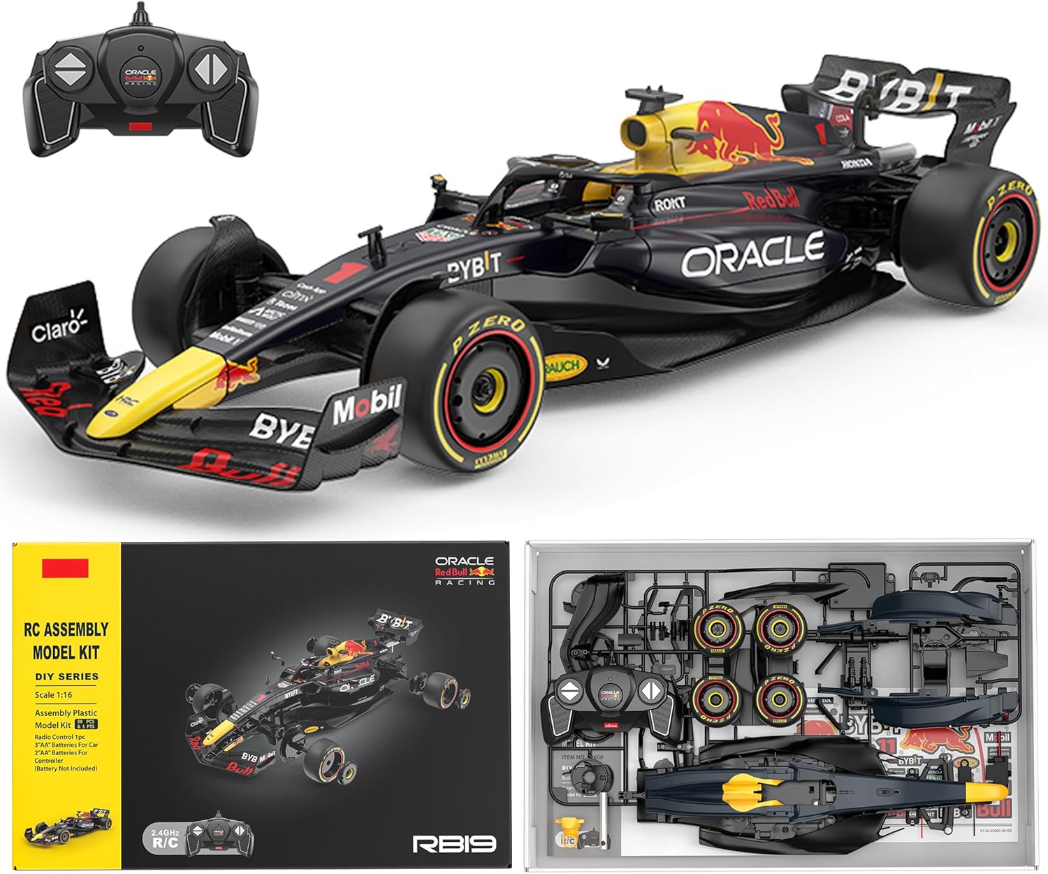 Build Your Own Red Bull F1 RB19 RC Car with Voltz Toys Kit