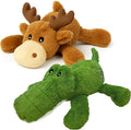 KONG XL 2 Pack Plush Dog Toy for Large Breeds - Durable & Cuddly