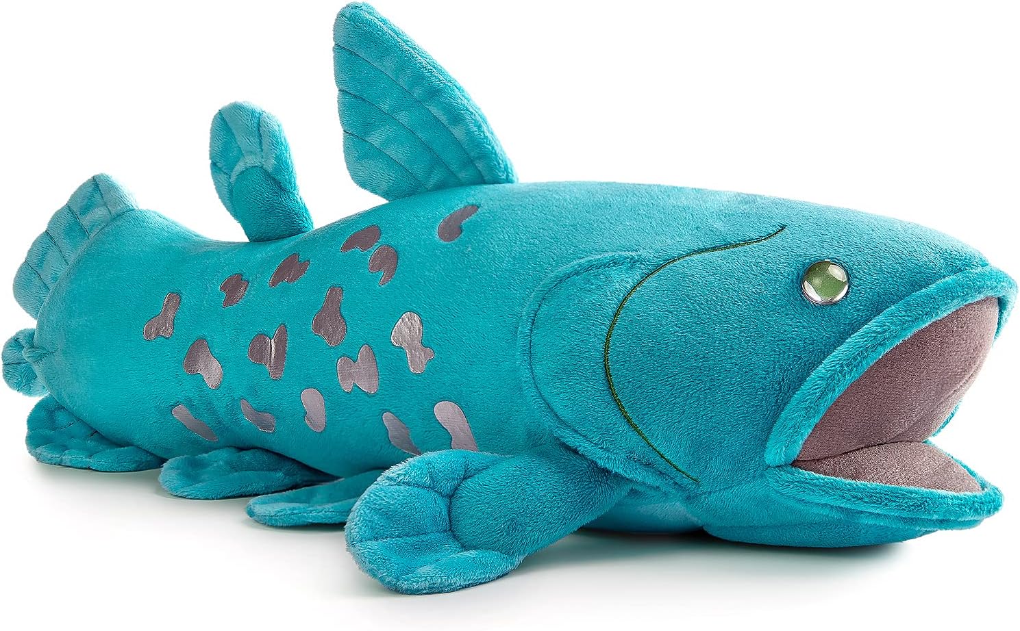 16 Super Soft Coelacanth Plush Toy - Realistic Blue Sea Creature