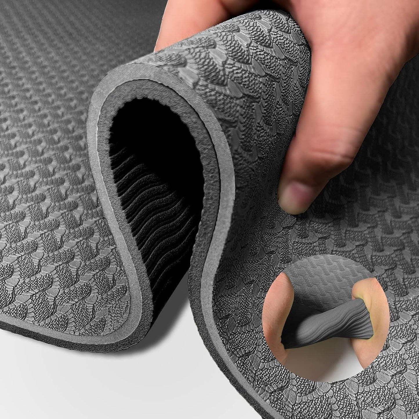Yoga Mat 1/3 inch QMKGEC Exercise Mats for Comfort and Durability