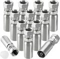 12 Pack 1/4in Hydraulic Hose Fittings for Secure Connections