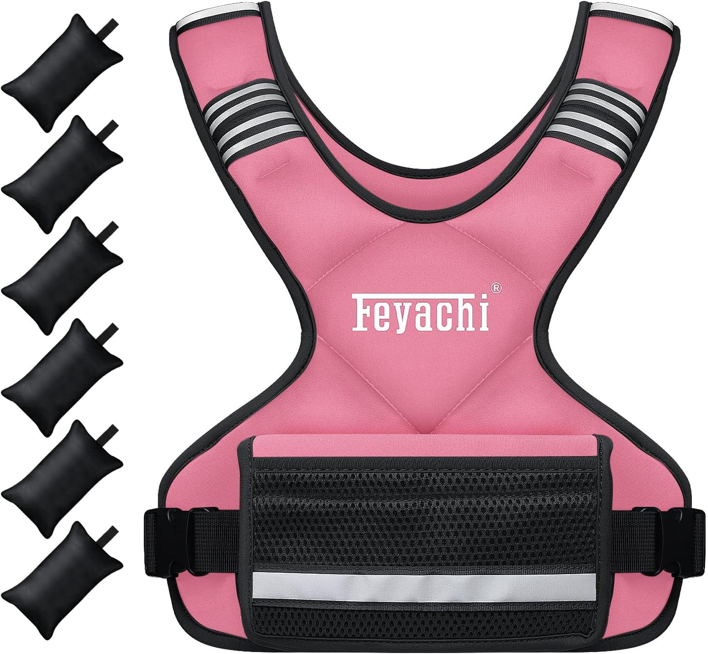 Feyachi Adjustable Weighted Vest for Enhanced Workout Performance