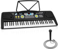 Portable 61-Key Electric Piano - Karaoke & Rechargeable Battery