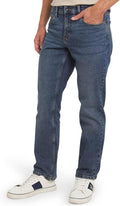 Chaps Mens 5 Pocket Relaxed Fit Stretch Waist Denim Jeans Clothing