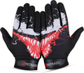 Youth Villain Football Gloves with Sticky Silicon Skin Grip - Secure