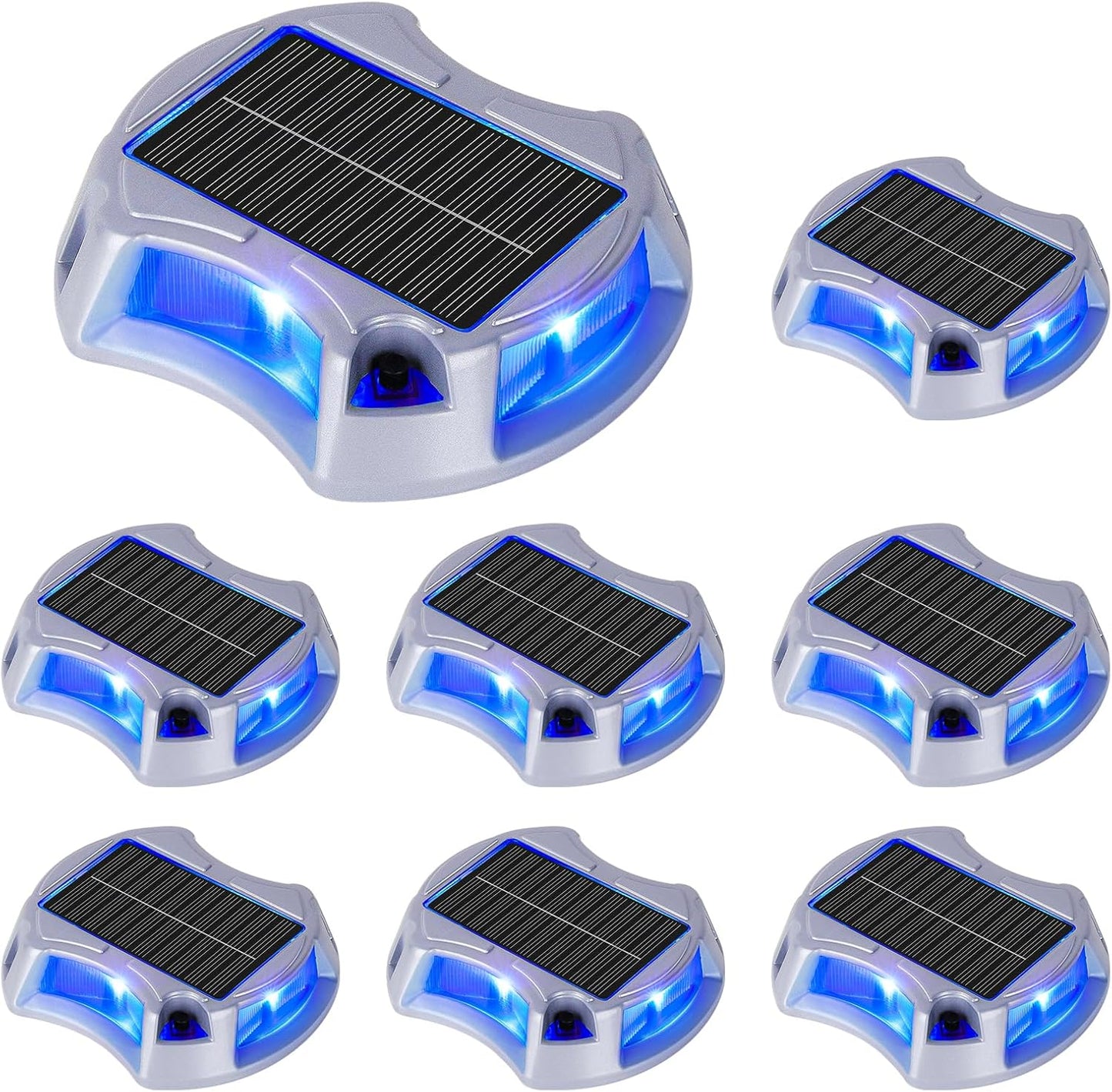 Bosceos Solar Driveway Lights Outdoor 8-Pack for Pathways