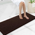Smiry Luxury Chenille Bathroom Rugs 47x17 - Extra Soft Absorbent