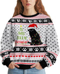 Ugly Xmas Sweater Funny Knit Holiday Pullover - Warm, Unisex Fit