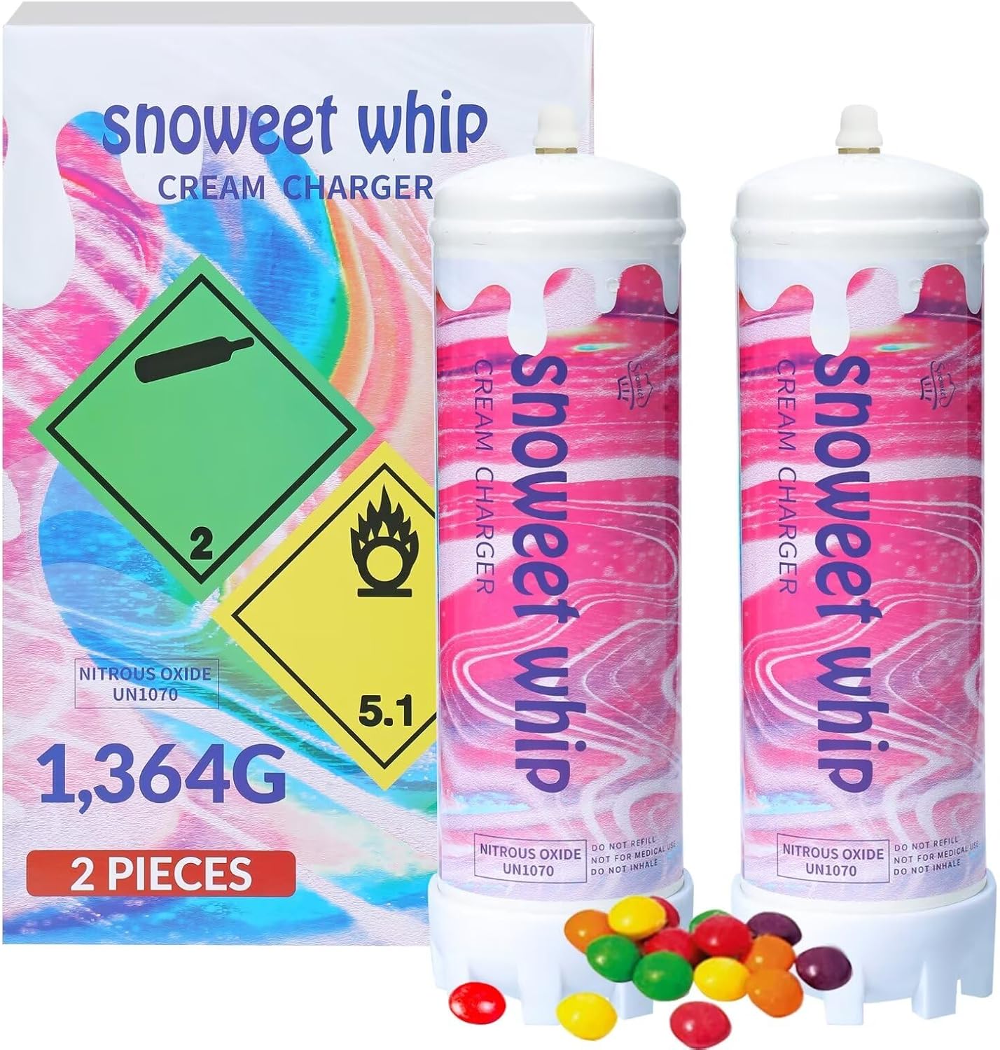 Rainbow Candy Flavored Chargers - SNOWEET WHIP