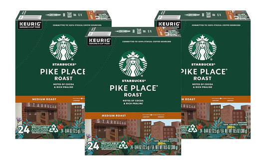 72-Count Starbucks Pike Place Roast K-Cups for Keurig