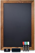 Magnetic Wall Chalkboard Sign 20 in x 30 in - Rustic Wood Frame