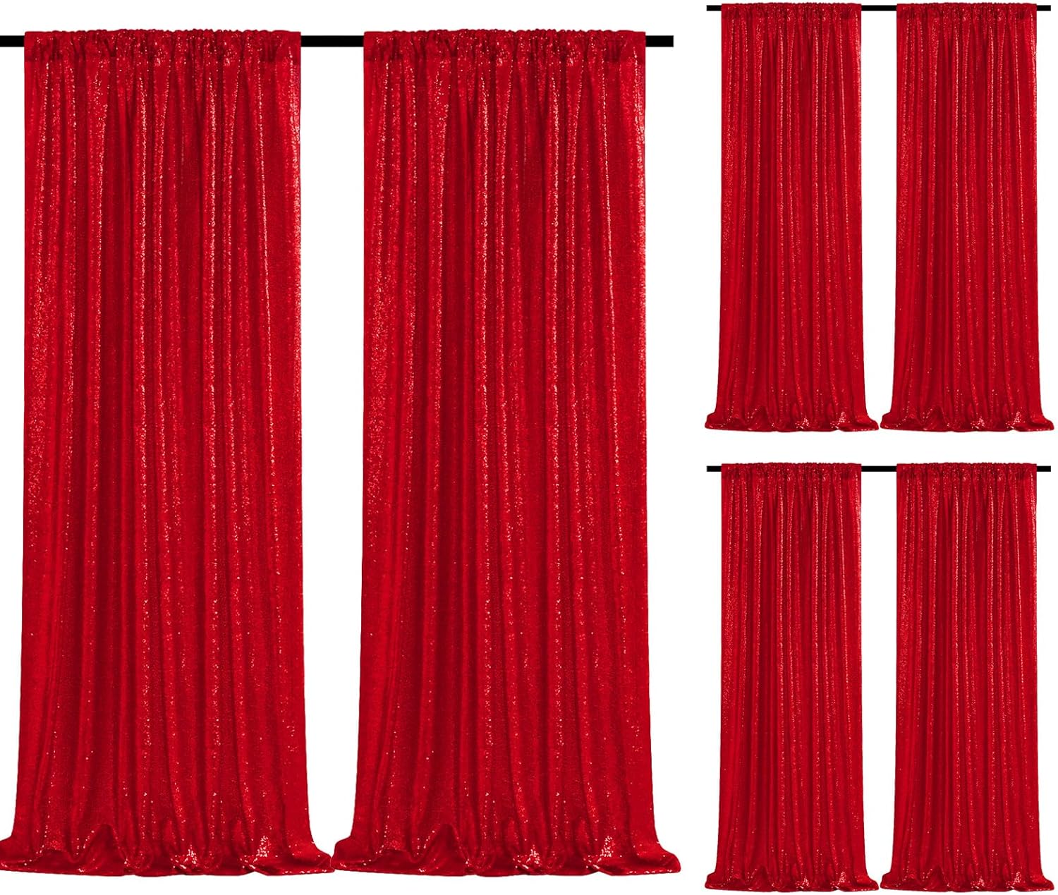 Sparkly Sequin Backdrop Curtains for Stunning Party Decor