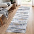 Soft Washable 2x5 Runner Rug for Family Home - Low-Pile Design