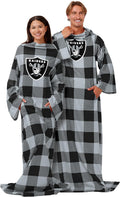 NFL Team Logo Oversized Wearable Throw Blanket - Cozy Game Day Pick
