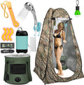 Portable Hot Shower for Camping Shower Tent Kit - Heated Outdoor