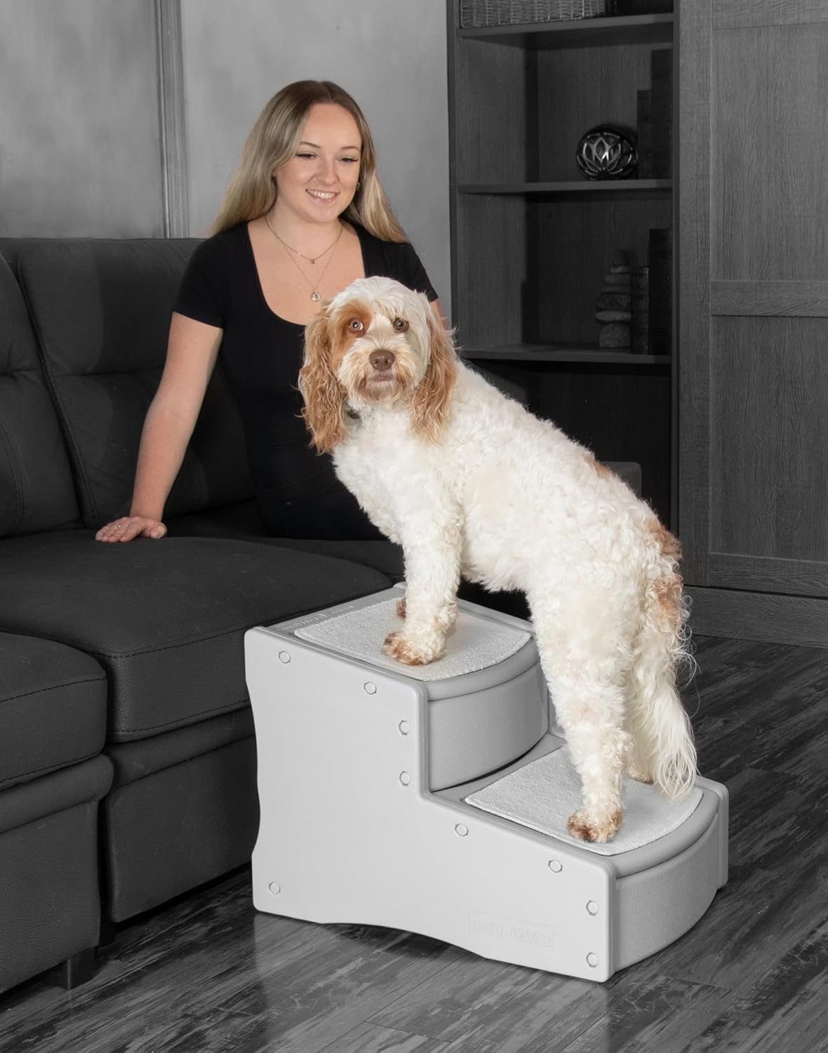 Pet Gear Easy Step II Extra Wide Pet Stairs for Dogs and Cats