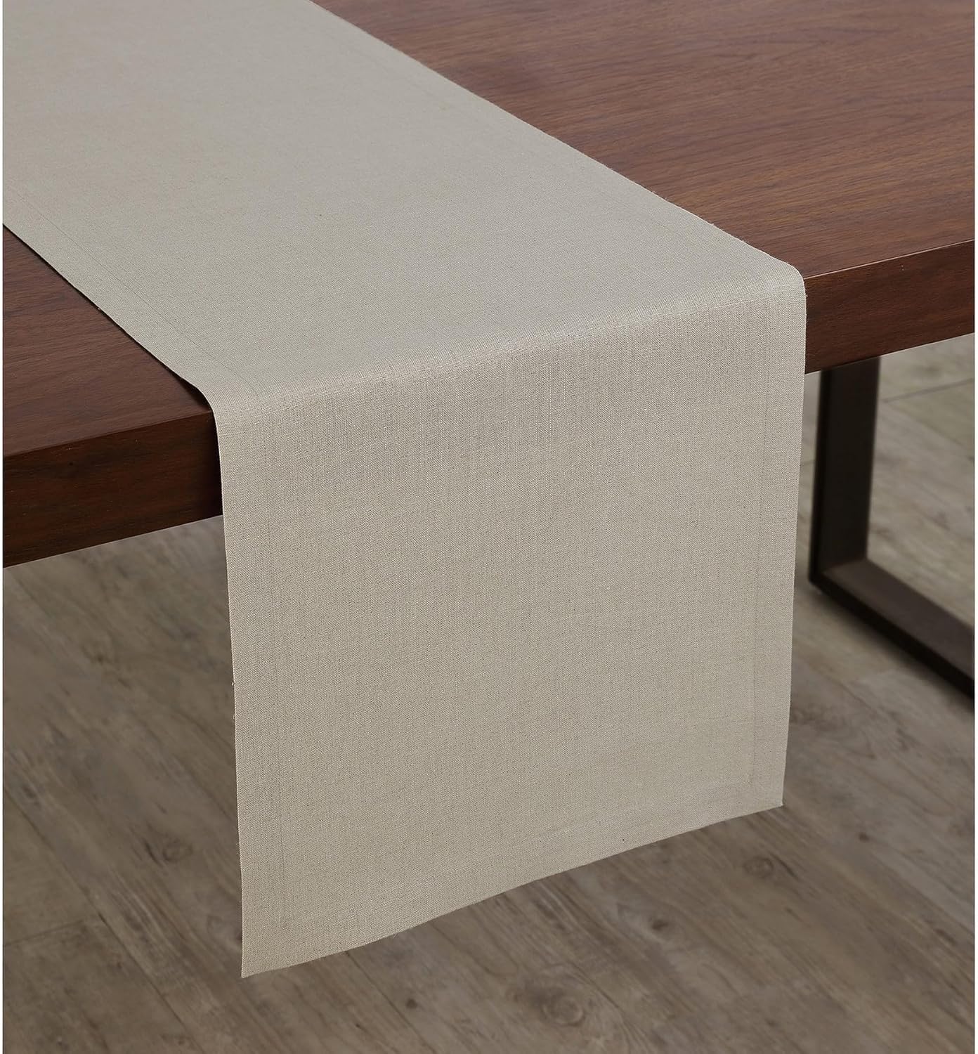 Natural Linen Table Runner 14 x 90 Inches for Stylish Dining