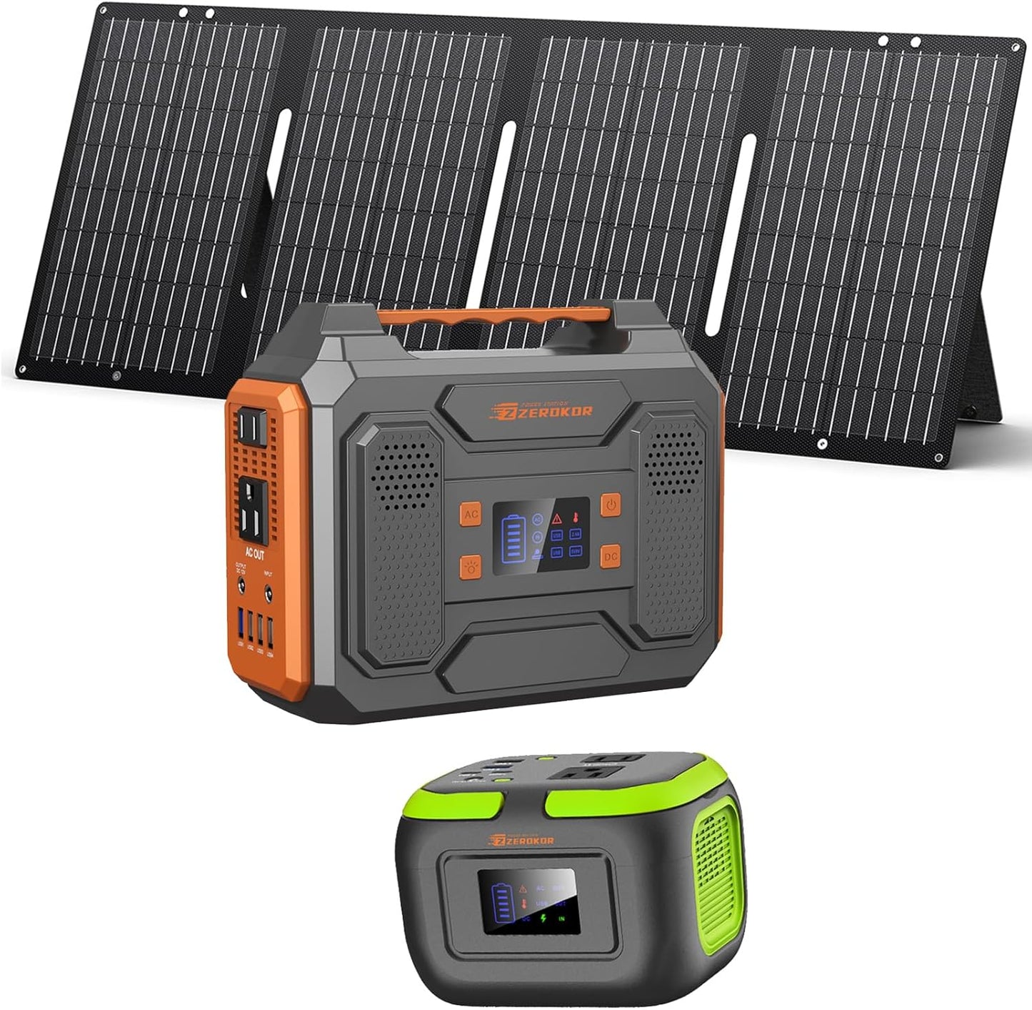 ZeroKor 300W Portable Solar Generator Set