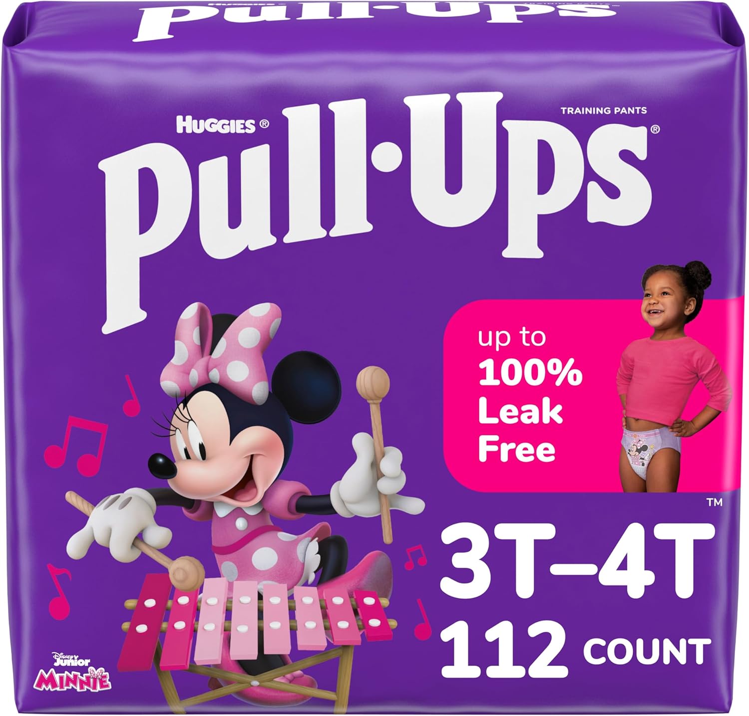 Pull-Ups Girls' Potty Training Pants, 112 Count Strength for Easy Training