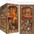 Christmas Cottage Book Nook 3D Wooden Puzzle with LED Lights