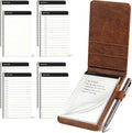 Pocket Notepad Holder Set with Refills - Compact Pocket Notebook