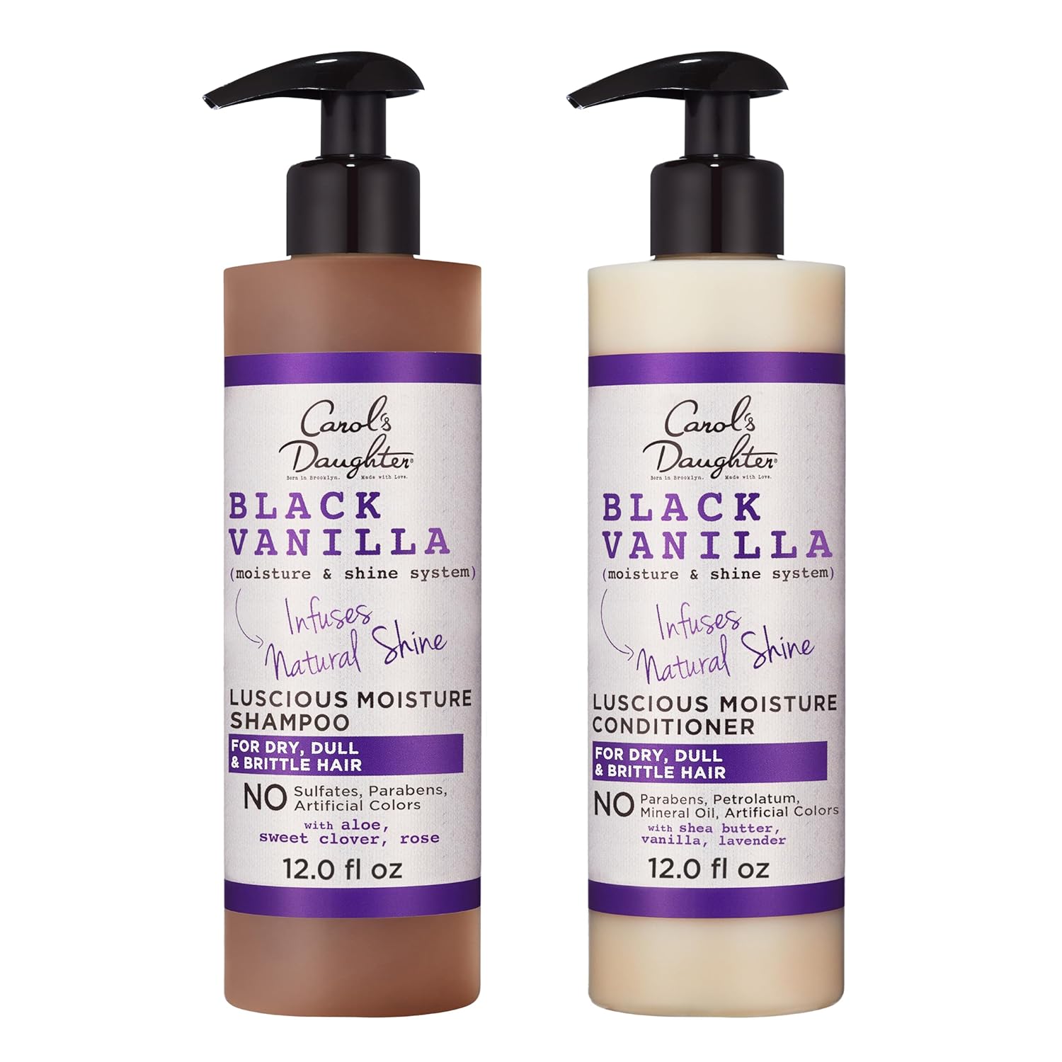 Moisturizing Black Vanilla Shampoo & Conditioner Set