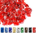 Red Fire Glass for Fire Pit 1/2 in 10 lb - High Luster Reflective