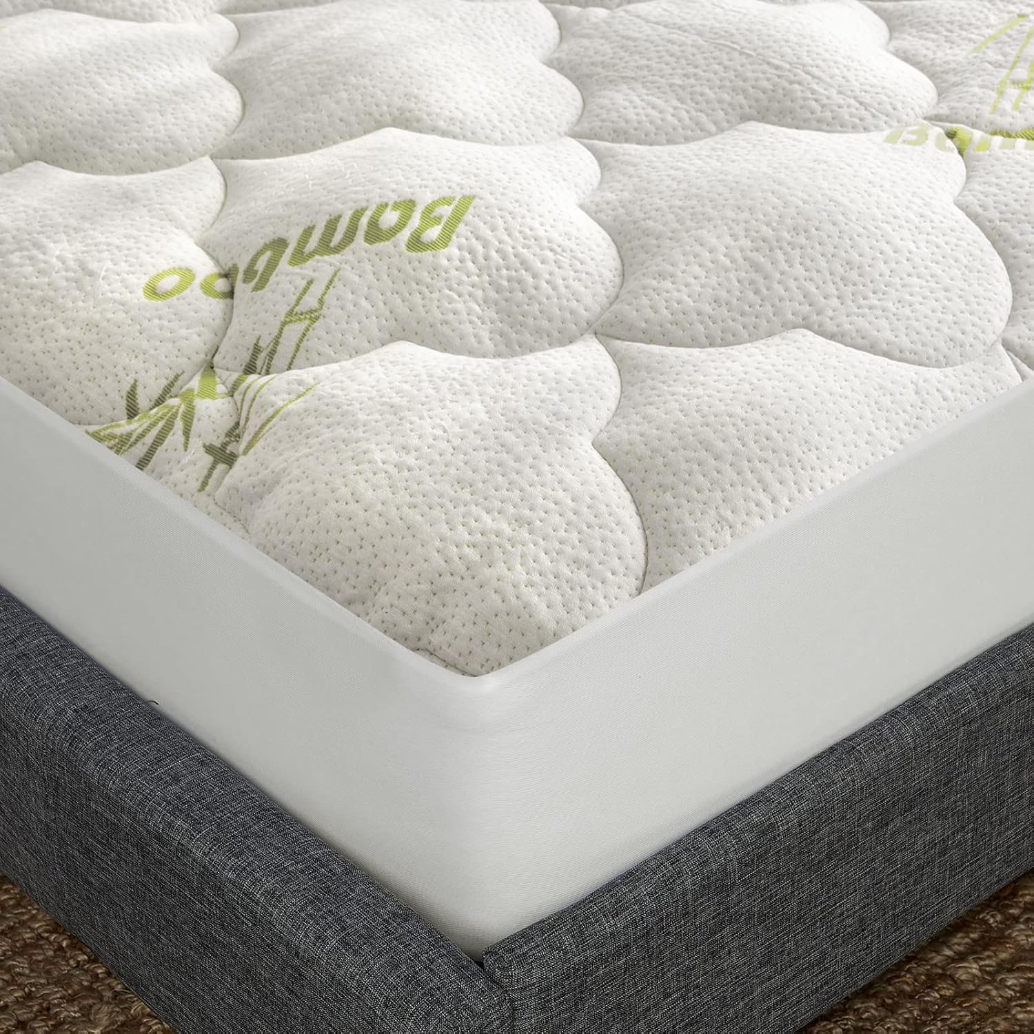 Air Mattress Cover Twin Size - Soft Bamboo Quilted Topper