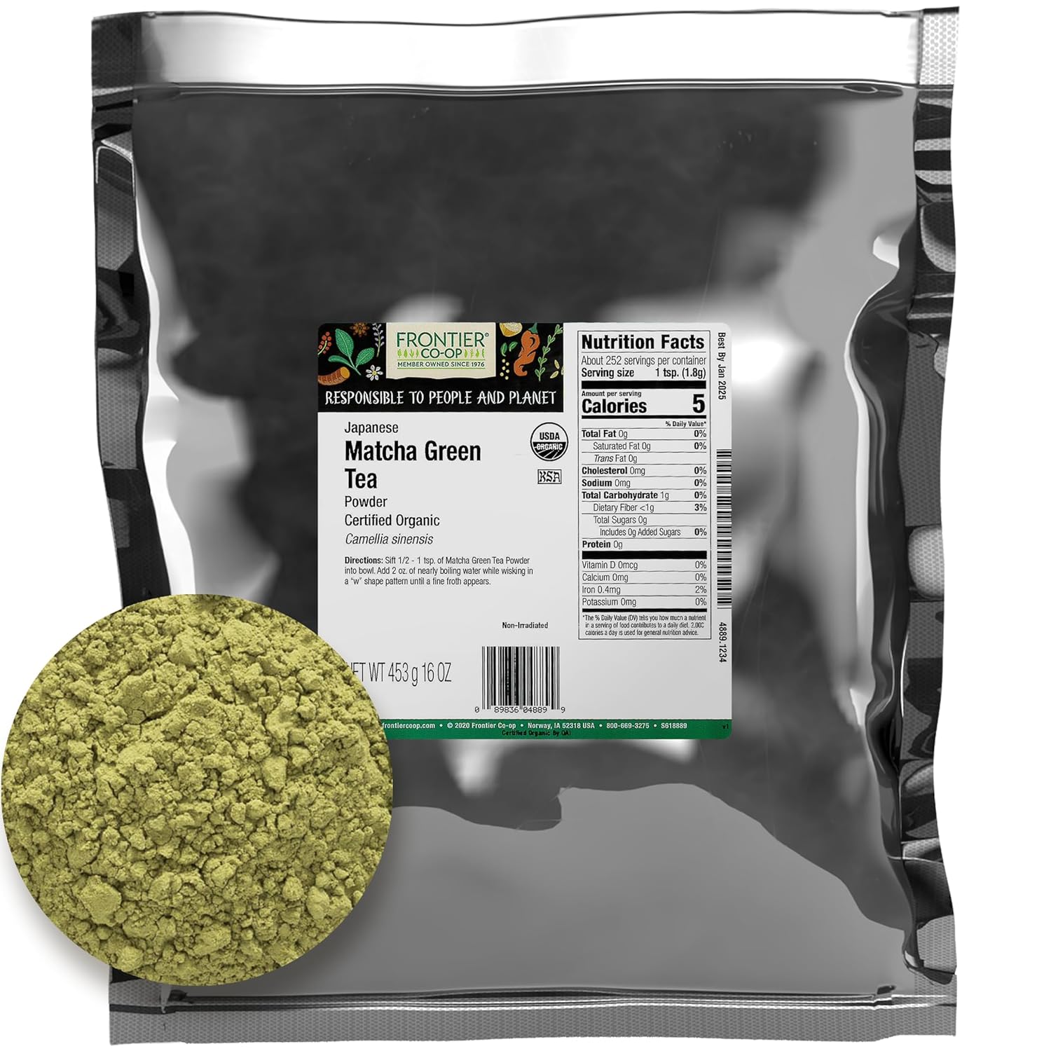Organic Japanese Matcha Green Tea Powder for Smooth Flavor