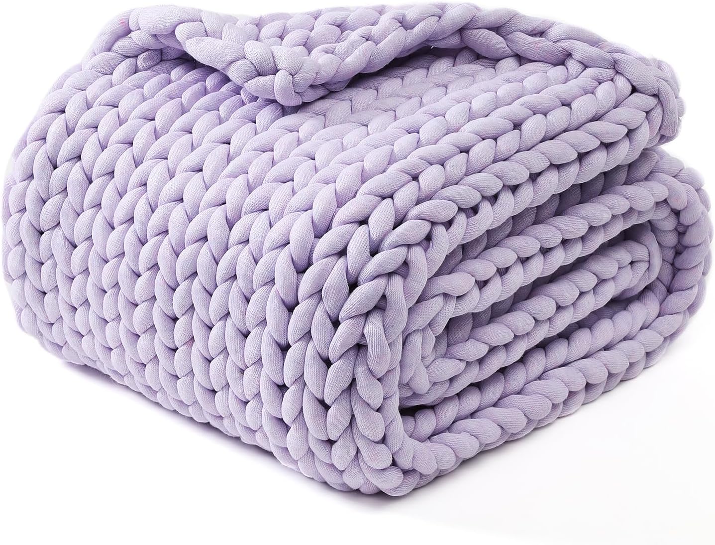 YnM Chunky Throw Blanket - Cozy Hand Knitted Comfort for All