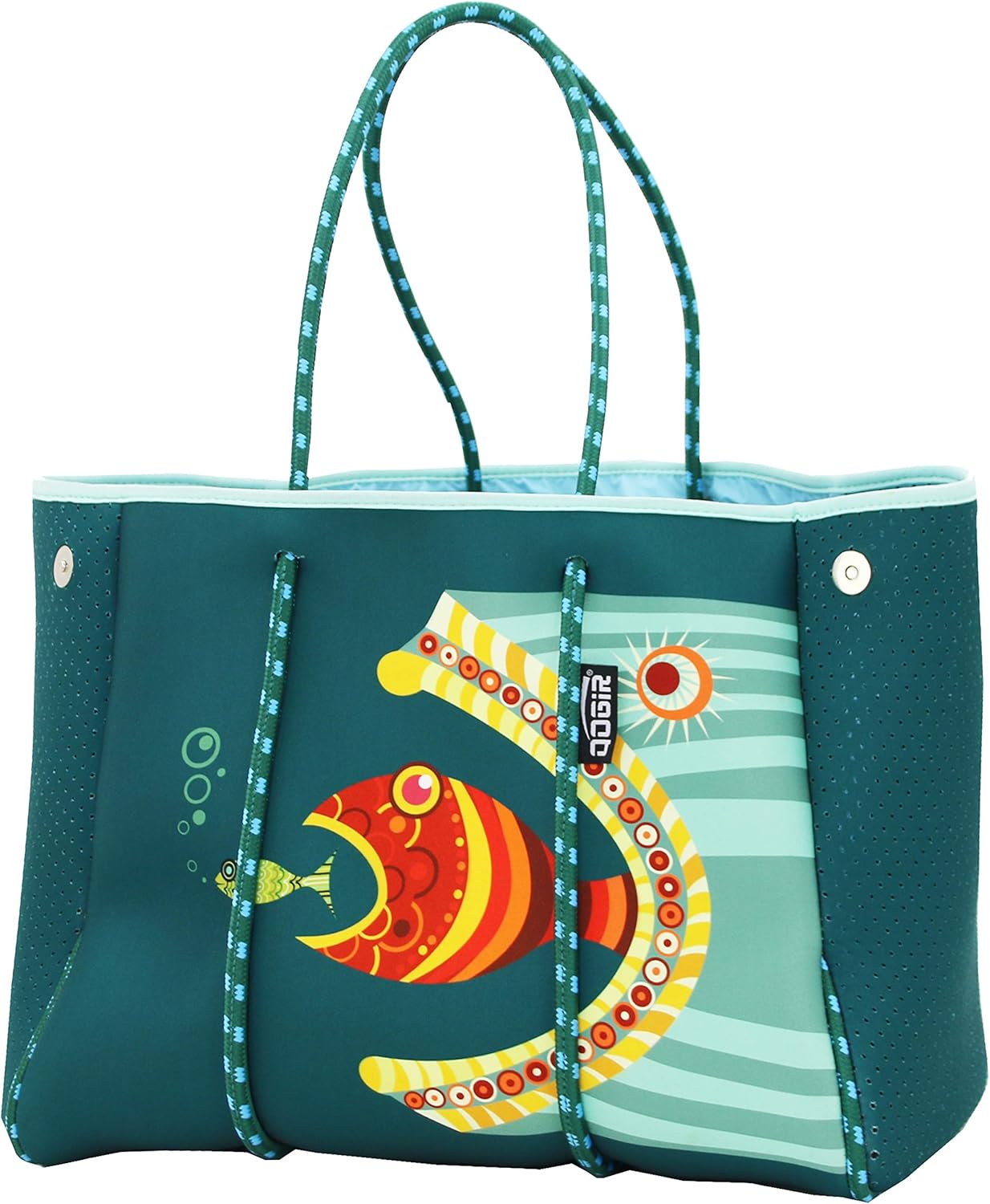QOGiR Neoprene Multipurpose Beach Bag Tote for Summer Essentials