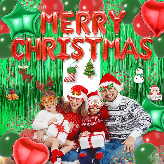 Festive Xmas Party Supplies Set by ZFUNBO