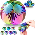 Gear Ball 3D Printed Gear Sphere - Colorful Spin Cube Fidget Toy