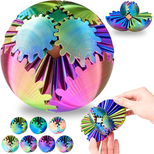3D Printed Gear Ball - Spin Your Stress Away!