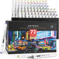 ARTEZA Art Alcohol Markers Set of 72 Colors for Artists