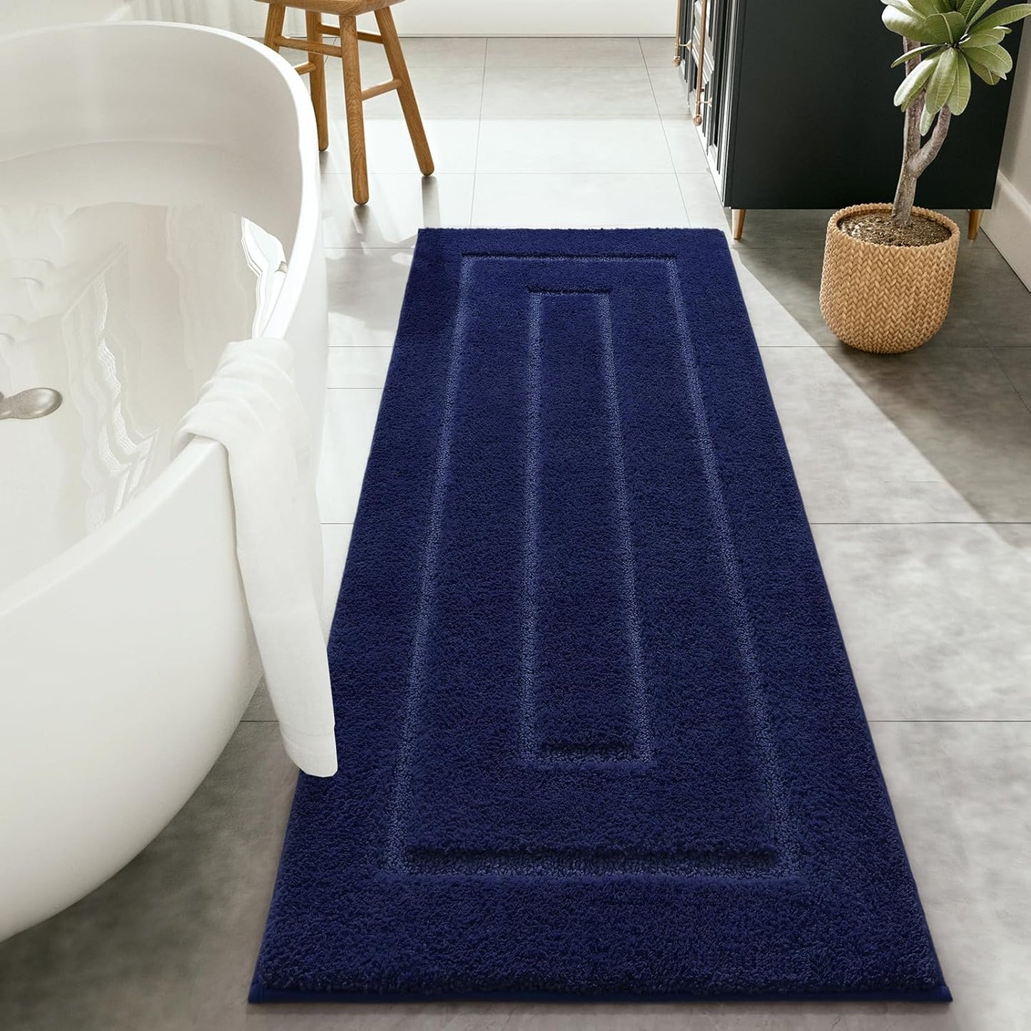 HOMORE Bathroom Runner Rug 24x60 Inch, Soft Microfiber Mat